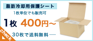 激安 脂肪冷却(クライオ)用保護シートはこちら